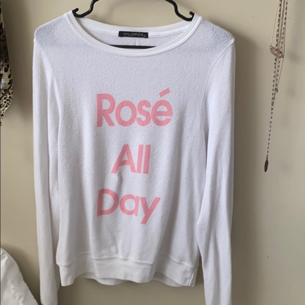 WILDFOX rose all day baggy beach jumper
